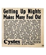 1944 Cystex Kidney Toxin Flush Medical Advertisement Quack Medicine F8A - €17,17 EUR