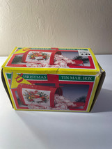 Vintage Christmas Tin Mailbox With Original Box Made For K-Mart - £6.99 GBP