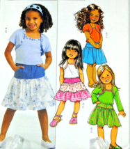 Butterick Sewing Pattern #B4969 Children&#39;/Girls&#39; Shrug Top Skirt Size CL 6-7-8  - £5.22 GBP