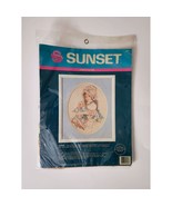 Dimensions Jan Hagara Crewel Embroidery Kit Addie and her Doll Sunset 11057 - $15.20