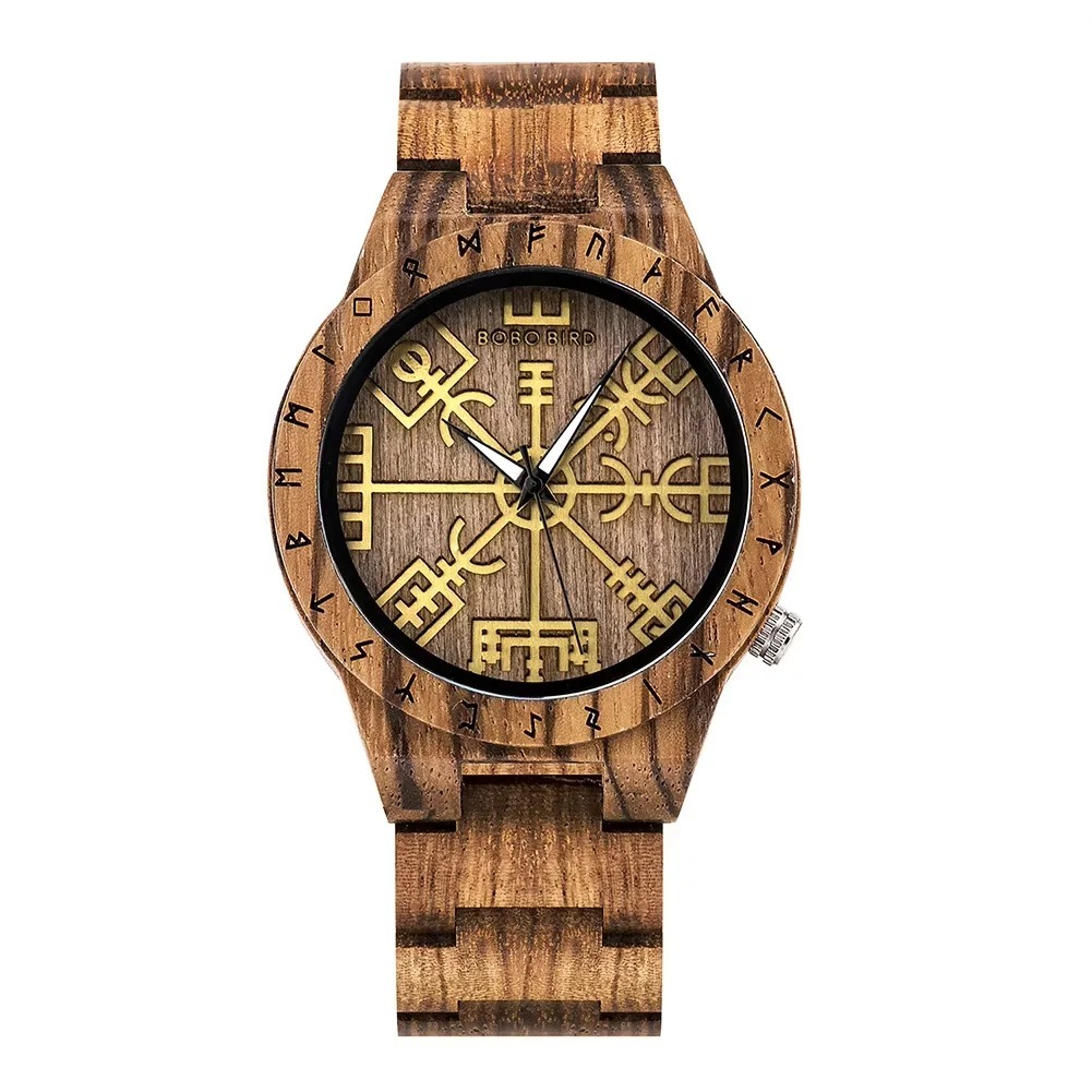 Wooden Men Watches New Design Fashion Quartz Wristwatch Top Japanese Quartz Item image 3