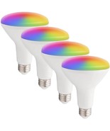 Maxxima Luvoni Smart Wifi Led Br30 Multicolor Light Bulb, Google, 4 Pack - £26.33 GBP