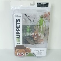 Muppets Kermit the Frog Robin &amp; Bean Bunny Figures Diamond Select New - $98.99