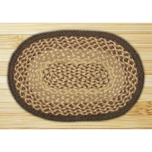 Earth Rugs Chocolate-Natural Round Swatch - $25.48