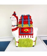 World Market Ceramic Llama Alpaca Cookie Jar - £25.91 GBP