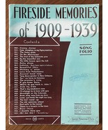 Vintage Fireside Memories of 1909-1939 Song Folio Sheet Music Shapiro Be... - £11.82 GBP