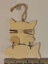(12) Wood &amp; Wire Cat W/Fish Arts &amp; Crafts Ready To Decorate Art Project ... - $139.79 MXN