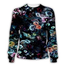PL Cosmos 2019 New Fashion Male Female flowers Sweatshirt painting  3D P... - $100.69