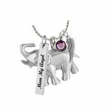 Happy Elephant Pendant Ash Urn - Love Charms™ Option - £23.73 GBP