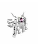 Happy Elephant Pendant Ash Urn - Love Charms™ Option - $29.95