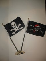 AES Moon Knives Jolly Roger No Patch Skull w/JR Red 100% Poly Twill Pirate Flag  - £5.53 GBP