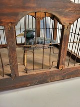Wood & Wire Bird Cage Victorian Style Dome Top image 2
