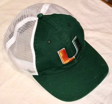 Men&#39;s Top of The World Green University Of Miami Hurricanes Classic Snapback Hat - £28.84 GBP