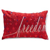 Freedom Patriotic 4th of July USA Stripes Pillow Cover 20x12 - $3.48 Freedom Patriotic 4th of July USA Stripes Pillow Cover 20x12 - $3.48