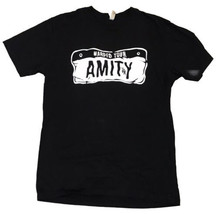 Amity Warped Tour T Shirt Mens L Large Concert Logo Black Double Sided Tee - £11.82 GBP