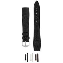 Hirsch Rainbow Leather Watch Strap - Bonded Leather Band - White - M - 1... - £37.80 GBP