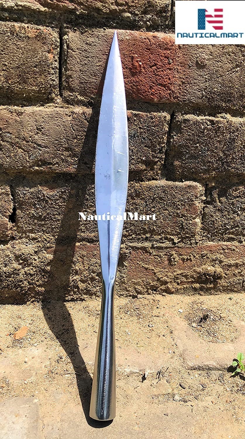thumbnail image 2 of NauticalMart Medieval Celtic Iron Age Spearhead Lozenge Spear Point LARP Cosplay... 2 of 9