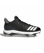 new adidas ICON BOUNCE CLEATS women 7.5 or 8 black softball baseball sho... - $44.90