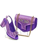 Italian Design With Matching Sandals Lady Luxury High Heels 7.5 CM Shoes... - $109.99