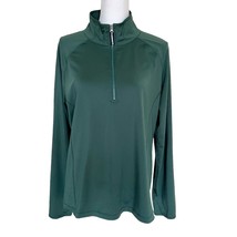 Soybu Yoga Quarter Zip Long Sleeve Running Mock Neck Pullover Green Women’s  XL - £14.90 GBP