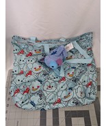 Disney Tsum Stitch Pocket Tote Storage Bag Nylon Stuffed Animal Toy - $9.95