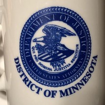 United States Department Of Justice District Of Minnesota Ceramic Coffee... - $14.95