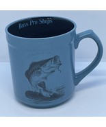 Bass Pro Shops Coffee Mug Blue Bass Fish Fisherman Rare - $14.27