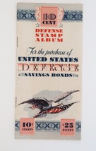 WW2 Savings Bond 10 Cent 25 Cent Defense Stamp Album 1942 United States - £11.95 GBP