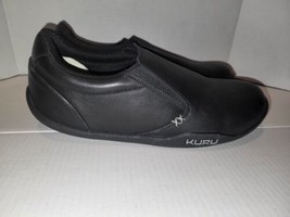 Kuru Kivi Shoes Men&#39;s Size 12.5 Black Slip On Loafer Comfort Leather Casual - $121.25