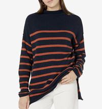 NWT  Madewell Stripe Willow Mock Neck Tunic Heather Atlantic Size 2XS - £33.31 GBP