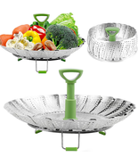 Vegetable Steamer Basket for Cooking Food, Stainless Steel Veggie Steam ... - $199.16 MXN