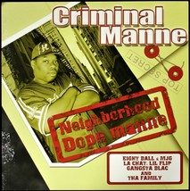 CRIMINAL MANNE &quot;NEIGHBORHOOD DOPE MANNE&quot; PROMO POSTER/FLAT 2-SIDED 12X12... - £17.97 GBP