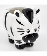 Ceramic Pottery Zebra Mini Succulent Air Plant Planter Pot with Drain Hole - £11.07 GBP