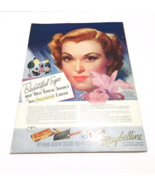 Original Miss Typical America Maybelline Vintage Print Ad 1939 Beauty Ma... - $54.12 CAD
