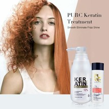 Brazilian Keratin 12% Curly Frizzy Damaged Hair Treatment &amp; Purifying Sh... - £39.35 GBP