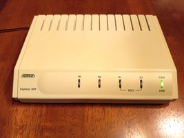 Vintage Adtran Express XRT ISDN Modem with Power Supply &amp; Manual - £19.65 GBP