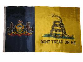 Trade Winds 3x5 Gadsden Don&#39;t Tread On Me Pennsylvania State Flag 3&#39;x5&#39; Banner G - £3.90 GBP