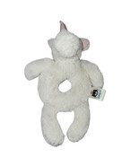 Jellycat London White Unicorn Toy Plush Rattle Ring Baby Pink Mane 6&quot; - €4,53 EUR