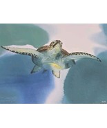 Signed 2002 Robert Wyland Ltd Ed. 36/195 Turtle Dive Art Print  - $2,161.52 CAD