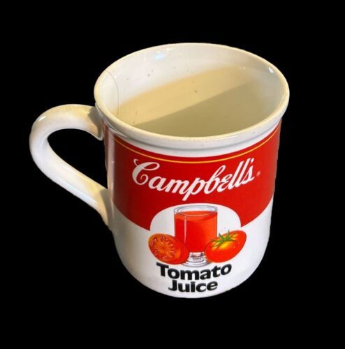 Vintage Campbell's Tomato Juice Coffee Mug - Excellent Used Condition - $9.50