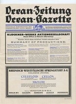 Norddeutscher Lloyd Bremen Ocean Gazette On Board Steamer Columbus 1926 - £37.32 GBP