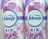 (2 Pack) Febreze Air Limited Edition Lilac &amp; Violet Air Refresher Spray ... - $27.71