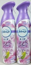 (2 Pack) Febreze Air Limited Edition Lilac &amp; Violet Air Refresher Spray 8.8 oz - £21.89 GBP