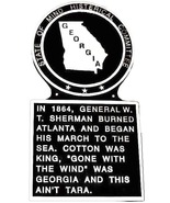 Georgia State Marker, Georgia State Plaque, Metal Plaque, Hand Painted - £36.02 GBP