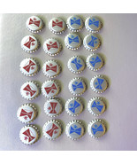 24 Unused BUDWEISER BEER Blue &amp; Red 1990’s Bottle Caps Anheuser-Busch DI... - $27.15 CAD