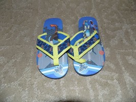 Miles From Tomorrowland Flip Flops Blue Size 9/10 Boy&#39;s Nwd Free Usa Shipping - £9.88 GBP
