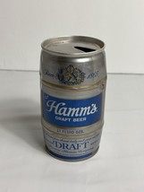 Vtg 12 Oz Beer Can Hamm&#39;s Draft Steel Barrel Shaped Olympia St Paul Top ... - $168.12 MXN
