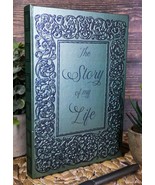 The Story Of My Life Rococo Gothic Scroll Art Embossed Blank Page Journa... - $28.75 CAD