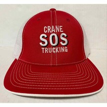 SOS Crane Trucking Mesh Fitted Trucker Hat Small-Med Bakersfield Califor... - $14.52