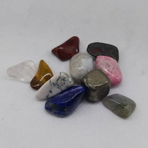 10 Healing crystal quartz tumblestones Jasper Obsidian Apatite Citrine Agate - £5.33 GBP+